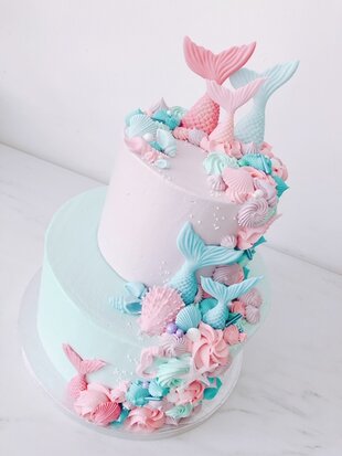mariasweetcakery Mermaid cake