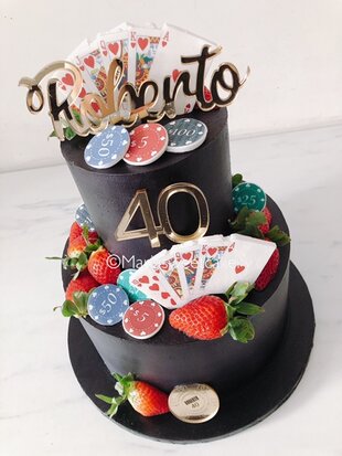 mariasweetcakery Poker taart