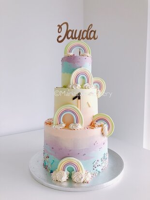 mariasweetcakery Pastel rainbow