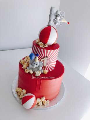 Mariasweetcakery Circus taart 