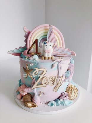 mariasweetcakery Mermaid unicorn deluxe