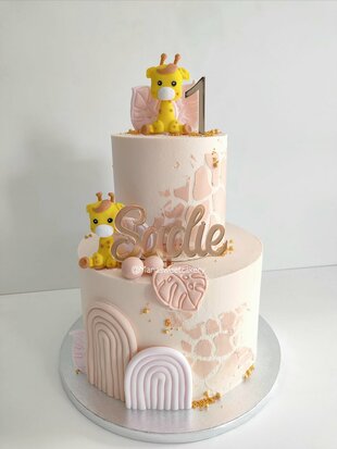 mariasweetcakery Giraf cake