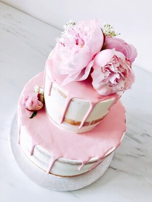 mariasweetcakery Bloemen taart 2