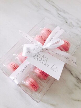 mariasweetcakery macarons roze