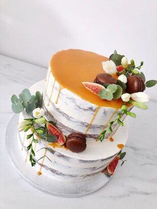 mariasweetcakery Naked vijgen cake