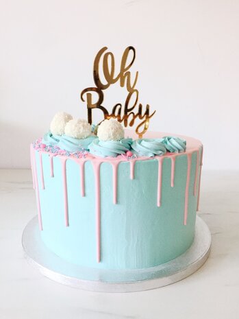 Gender reveal Taart