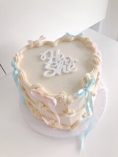 Gender reveal ribbon