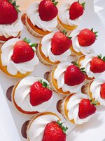 Cupcakes Aardbei Vanille